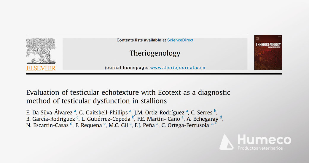 Ecotext como método de diagnóstico de disfunción testicular en sementales