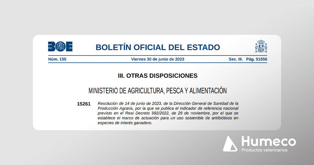 Indicadores de referencia para el uso de antibióticos en ganadería