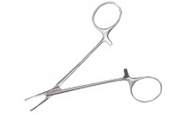 Pinza mosquito curva con dientes 13 cm