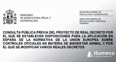 Consulta pública previa del proyecto sobre controles oficiales en materia de bienestar animal